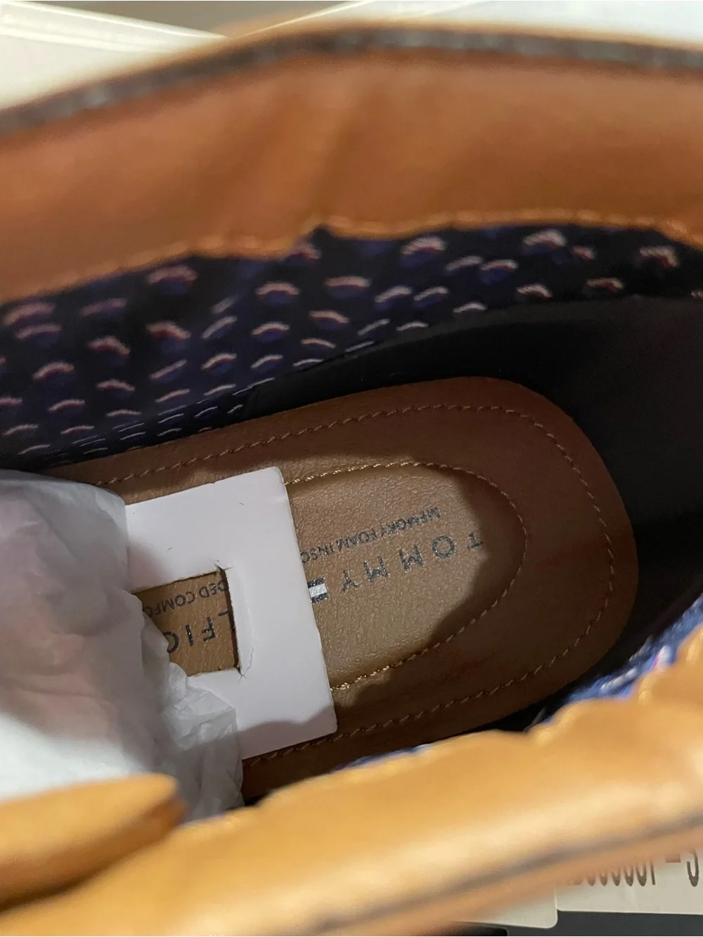 NIB Tommy Hilfiger 10 Men's Brown Faux Leather Rosell Lace Up Chukka Boots R $80